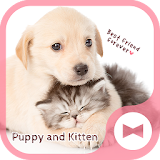 Cute Animal Wallpaper Puppy and Kitten Theme icon