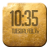 Gold Digital Clock icon