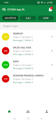 Android application ETONG Field Assistant screenshort