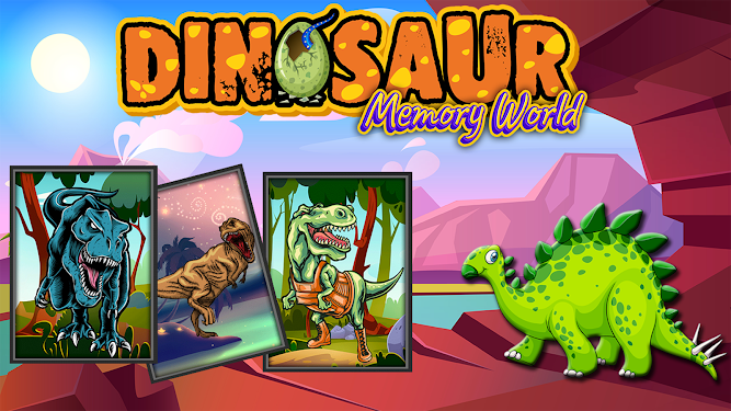 #1. Dinosaur Memory World - Game (Android) By: DIVER APPs