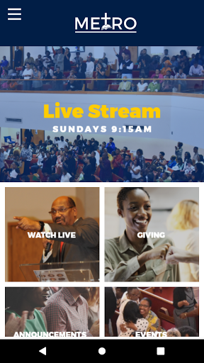 Android application Metropolitan Baptist Church screenshort