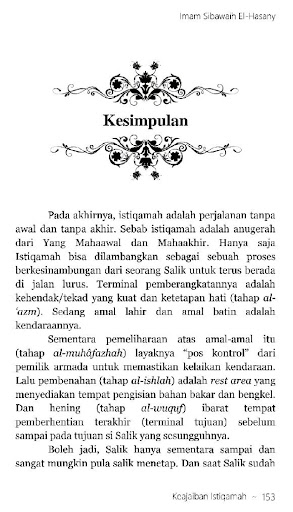 Keajaiban Istiqamah