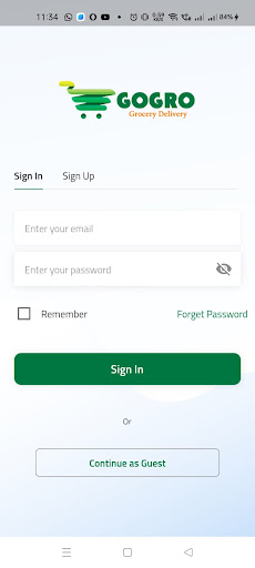 Gogro Grocery Delivery Screen 3