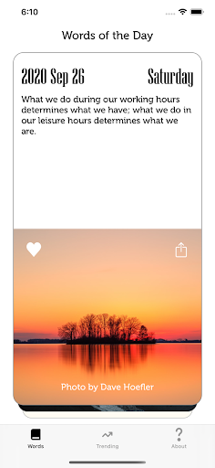 Words of the Day Screen 2