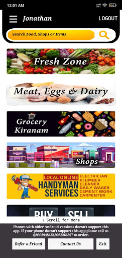 LOCAL ONLINE Screen 3