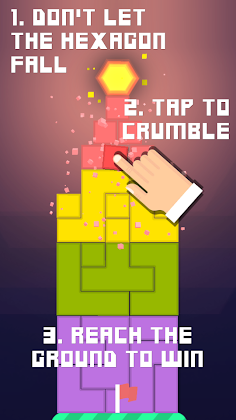 Hexagon Tower Balance Blocks - Screenshot 1