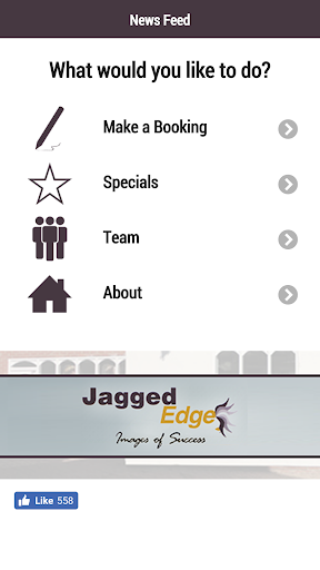 Android application Jagged Edge Hair Design screenshort
