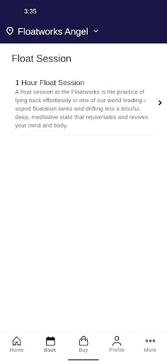 Floatworks Floating Therapy Screen 2