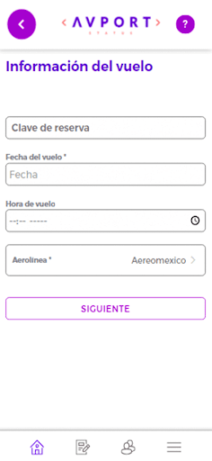 Avport App Screen 2