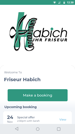 Android application Friseur Habich screenshort