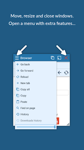 Screenshot of Floating Apps (multitasking)