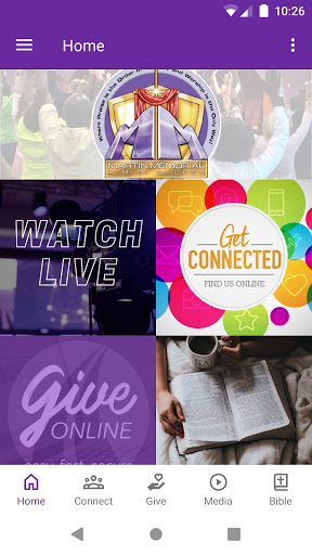 Android application The Purple Church screenshort
