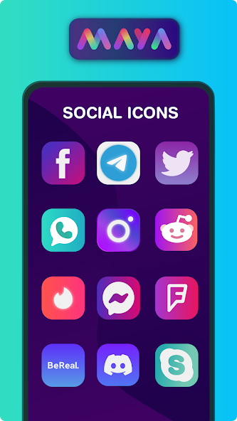 Maya Icon Pack 1.3.8 APK + Mod (Unlimited money) untuk android