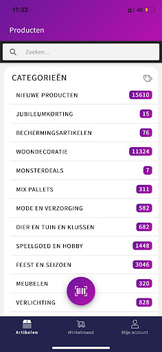 Android application Meekes screenshort