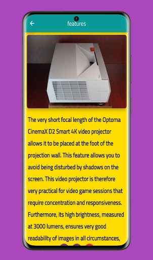 Optoma projector  d2 guide