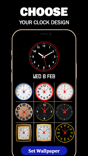 Smart Night Clock Wallpaper Screen 2