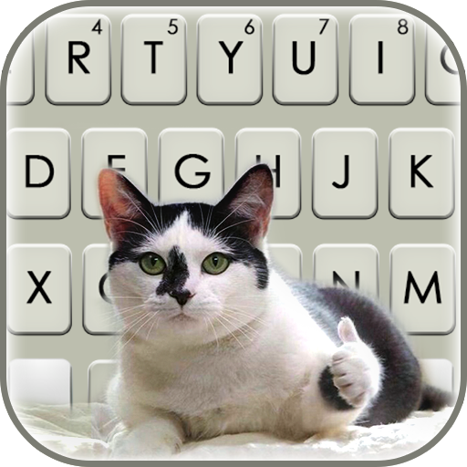 Cat Thumbs Up Keyboard Backgro logo
