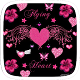 Pink Heart Flower icon