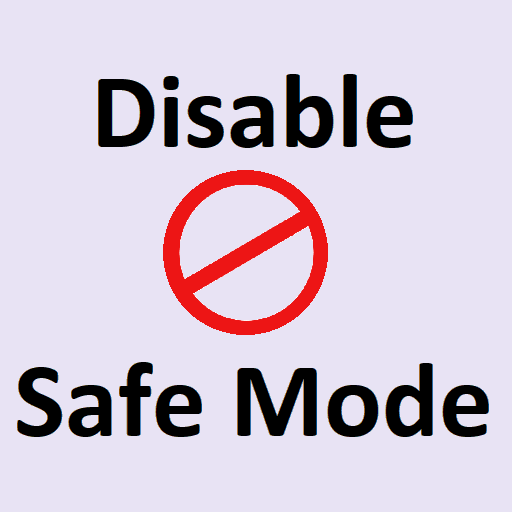 How to Disable safe mode logo