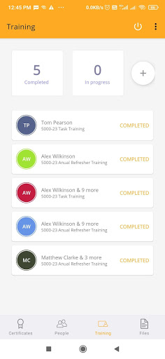 Android application Safety Training LMS Pro screenshort