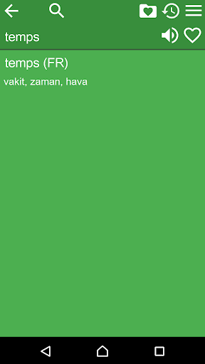 French Turkish dictionary + Screen 2