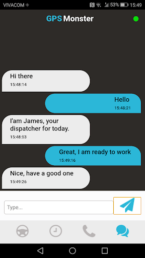 Android application GpsMonster screenshort