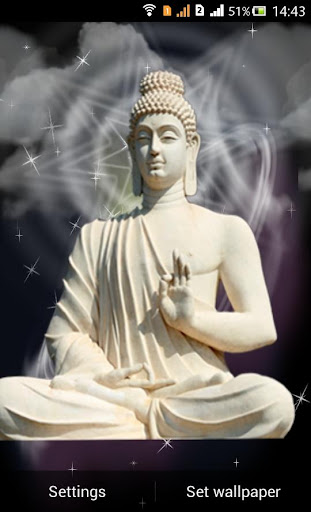 Android application Lord Buddha Live Wallapaper screenshort