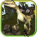 3D Jurassic Raptor Run Land icon