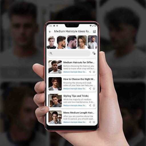 Medium Hairstyle Ideas for Men screenshot 10