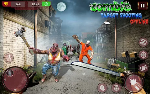 Zombie Target Shooting Offline