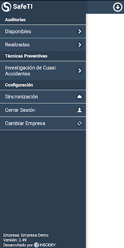 Android application SafeTI Mobile App screenshort
