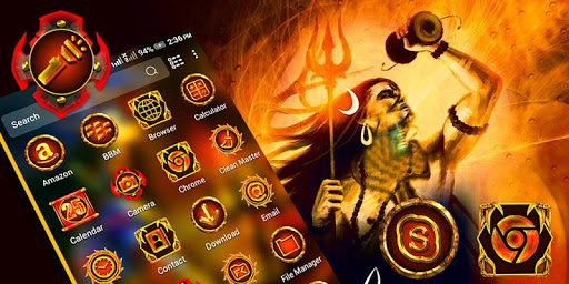 Lord Shiva Launcher Theme Screen 2