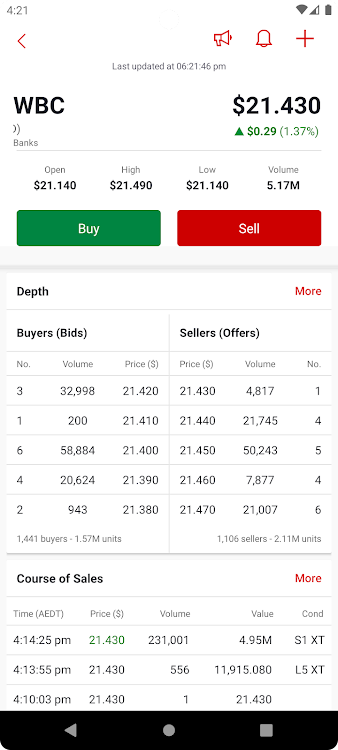 Westpac Share Trading - 6.2.0.8437 - (Android)