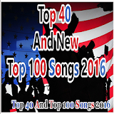 Top 40 &Top 100 New songs 2016 icon