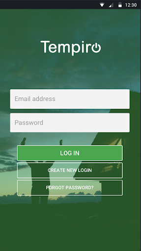 Android application Tempiro screenshort