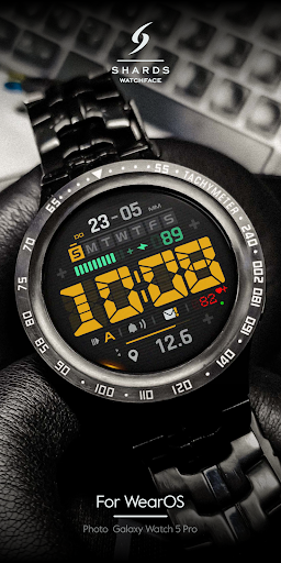 SH102 Watch Face, WearOS watch screenshot 5
