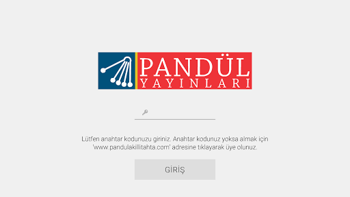 Android application Pandül Mobil Kütüphane screenshort