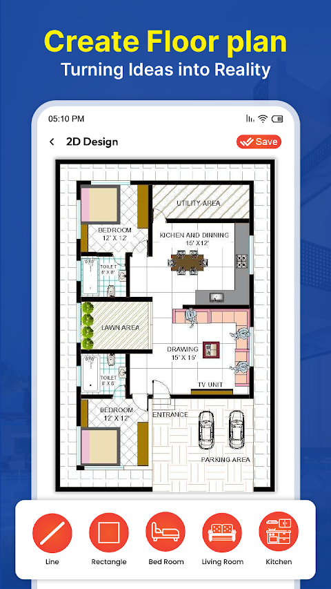 ハウス デザイン 3D - ホーム プランナーのおすすめ画像2