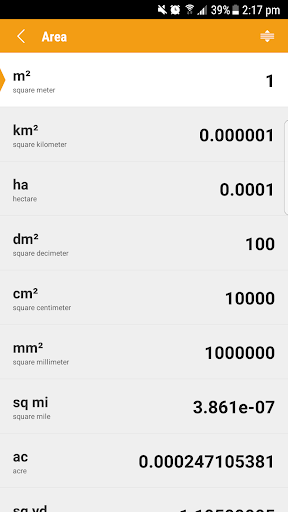Unit Converter Screen 2