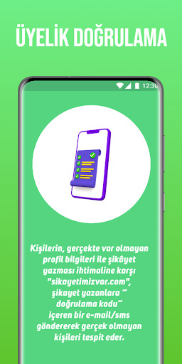 Android application Şikayetimiz Var screenshort