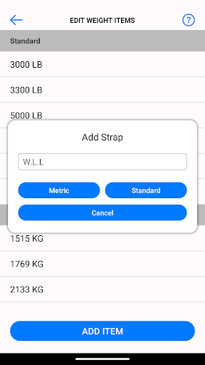 Ancra: Tie Down Calculator Screen 3