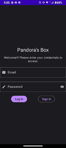 Android application Pandora's Box screenshort