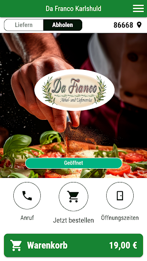 Android application Da Franco Karlshuld screenshort