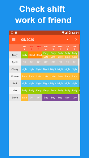 Shift Work Calendar & Schedule Screen 2