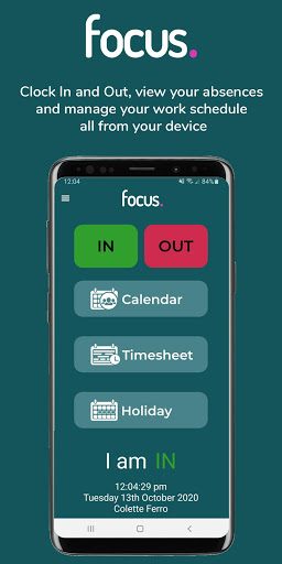 Android application Focus Self Service screenshort