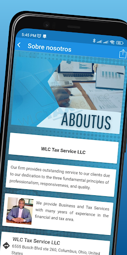 WLC Tax Service Screen 2