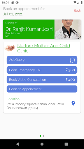 Dr Joshis Ped Clinic Screen 2