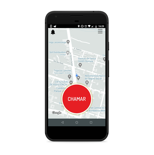 Android application Rota - Passageiro screenshort
