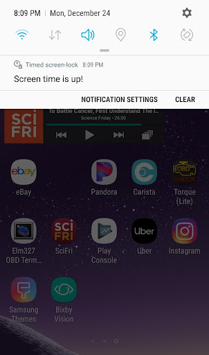 Timed screen-lock Screen 2