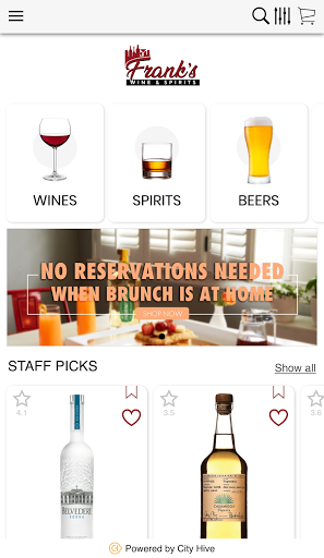Franks Wine & Spirits Screen 2